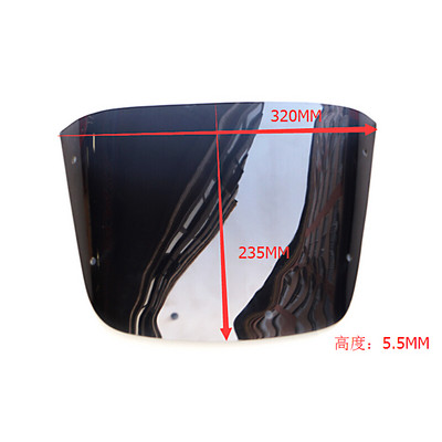 Vhodné pre čelné sklo motocykla Kawasaki ZRX1100 ZRX1200, 39 mm číre, ZRX 1100 1999 - 2000, ZRX 1200 2001 - 2005 2002 2003