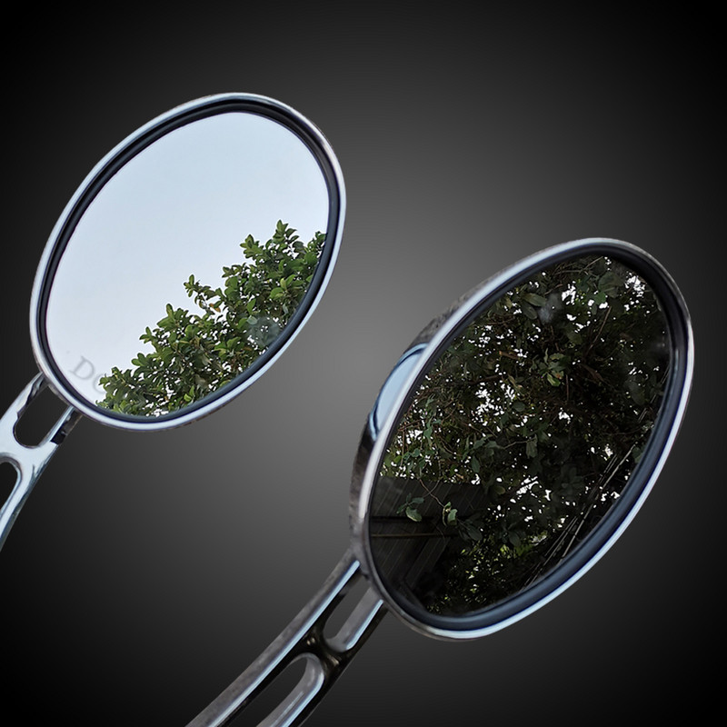 Motorkerékpár ovális króm visszapillantó tükrök Univerzális motorkerékpár oldalsó tükör Suzuki dl 650 v Strom sv650 sv1000 Intruder 800-hoz