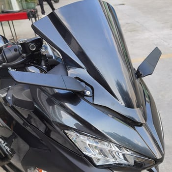 MKLIGHTECH за KAWASAKI Ninja 250 300 400 650 2019 2020 2021 Огледала за обратно виждане Wind Wing Регулируемо въртящо се странично огледало Winglet