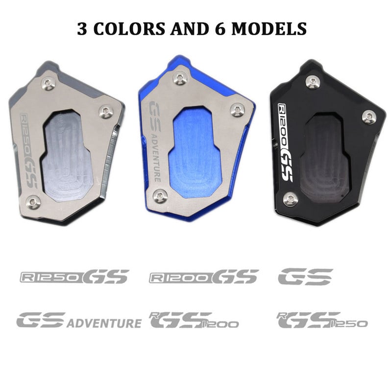Motorkerékpár CNC oldalsó állvány R1250GS bővítőtámasz Kiegészítők BMW R 1200 GS LC ADV R1250GS Adventure R 1250 GS-hez
