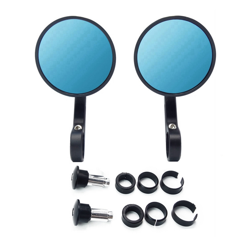 Spätné zrkadlo na motocykel 7/8" okrúhle CNC diely Cafe Racer, bočné zrkadlo na motocykel, koniec tyče, koniec motocykla pre Kawasaki a Honda
