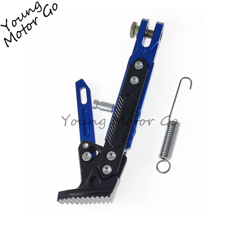 Регулируем мотоциклет Регулируема странична опора за крака Стойка за паркиране Стойка за ритници Скоба Стойка за патерица за електрически мотоциклет