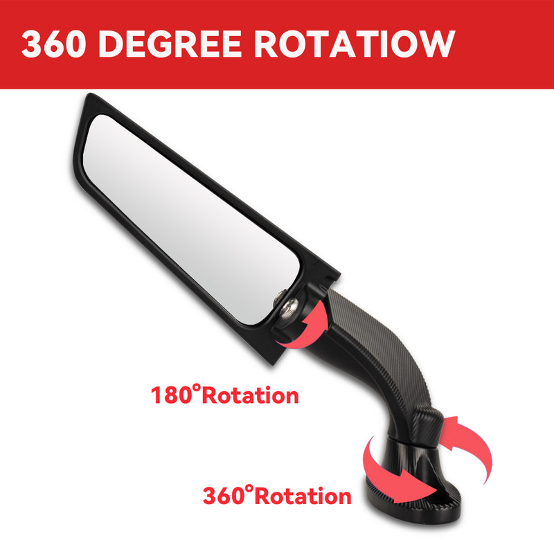 Ducati 916 996 998 999 Panigale 1198 1098 1199 749 R 2005 motorkerékpár tükörhöz, módosított szélső szárnyú, forgó visszapillantó tükrökhöz