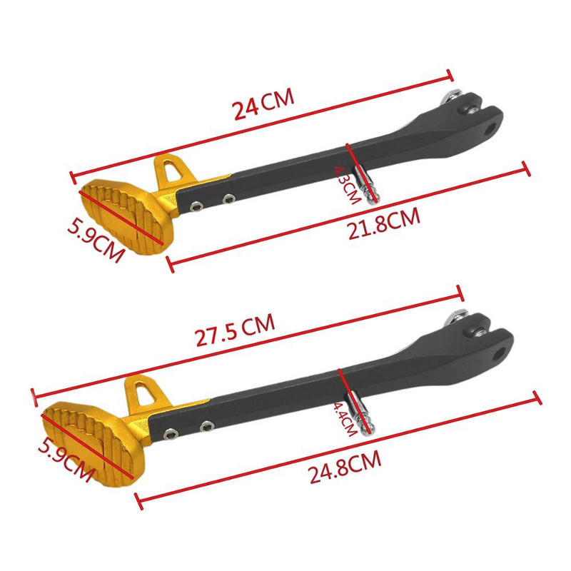 Motocyklové diely MotoLovee Stojany pre skútre Upravený držiak statívu z CNC hliníkovej zliatiny Bočný stojan Držiak