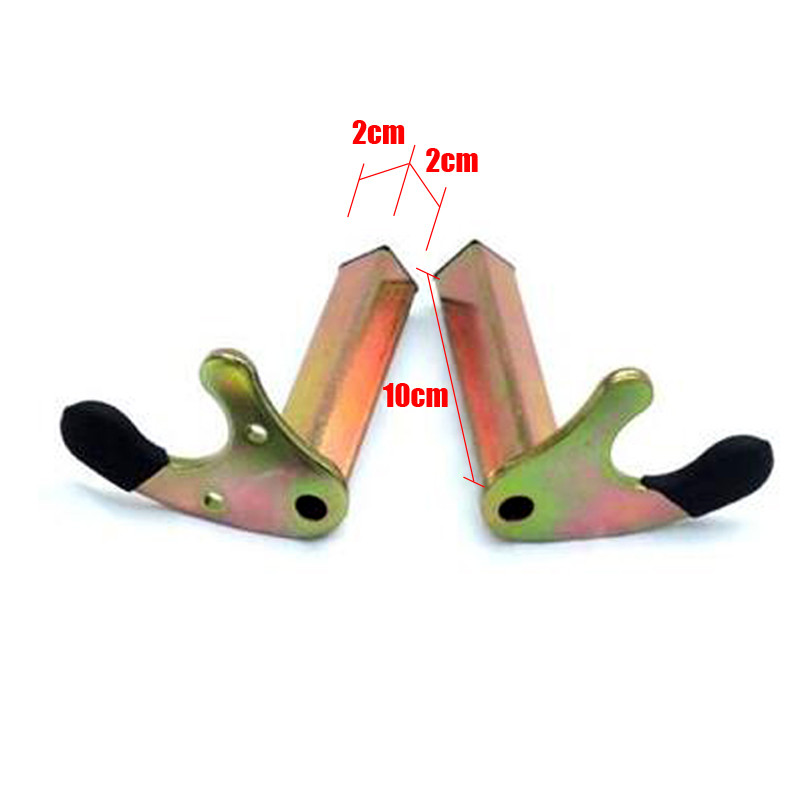 HZYEYO motorkerékpár állványok keréktartó keret állvány lengőkar emelő állvány horgok kampós villa U-stílus és gumi L típus, T-050