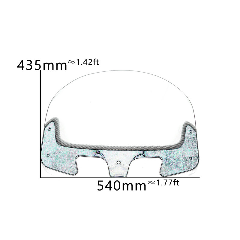 Parbriz față pentru motocicleta Indian Roadmaster Dark Horse Chief High Style 2014-2022