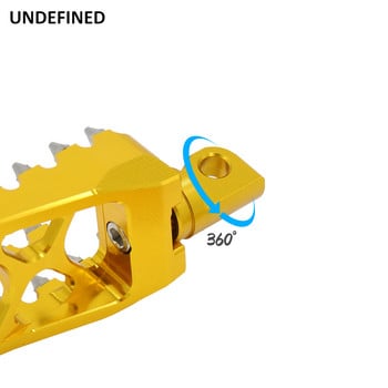 Φαρδιά ποδαράκια Golden MX Offroad Footpegs Chopper Bobber Footrest για Harley Dyna Fatboy Sportster 883 Softail StreetBob Touring