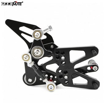 Ρυθμιζόμενες πίσω πλάκες αλουμινίου CNC For Triumph DAYTONA 675/ R 2013 2014 2015 2016 2017 2018 Πίσω Σετ Μοτοσικλέτας Ποδαράκια