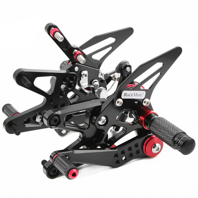 CNC alumínium állítható háttámlák Triumph DAYTONA 675/ R 2013 2014 2015 2016 2017 2018 motorkerékpár hátsó készletek lábtartókhoz