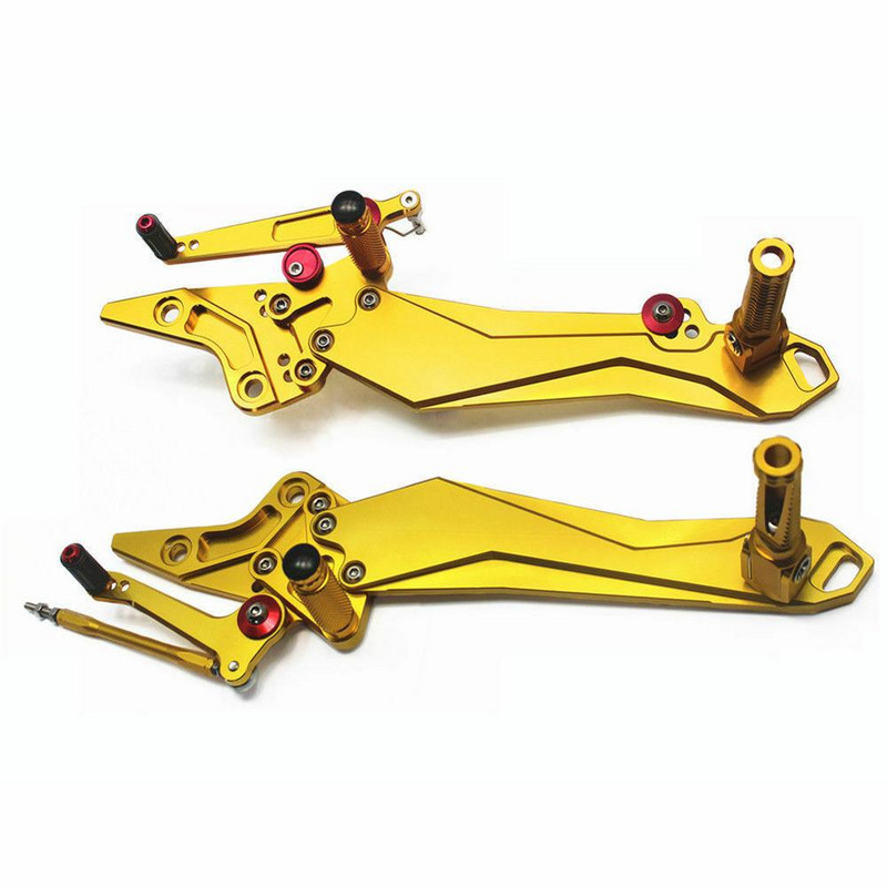 Zadné sady pre motocyklové preteky Kawasaki Z800 2013 2014 2015 2016 Nastaviteľná opierka na nohy, radiaca páka, brzdový pedál, zadná sada nôh