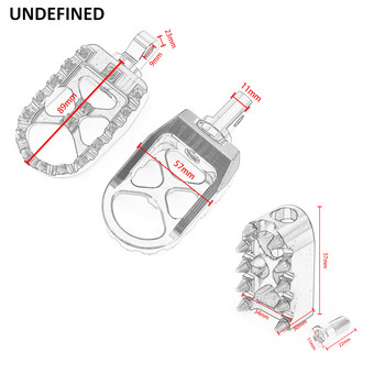 Μοτοσικλέτα Ποδαράκια MX Πεντάλ ποδιών με φαρδιά λίπος με μανταλάκια αλλαγής ταχυτήτων για Harley Sportster XL 883 1200 Dyna Street Bob Bobber Custom