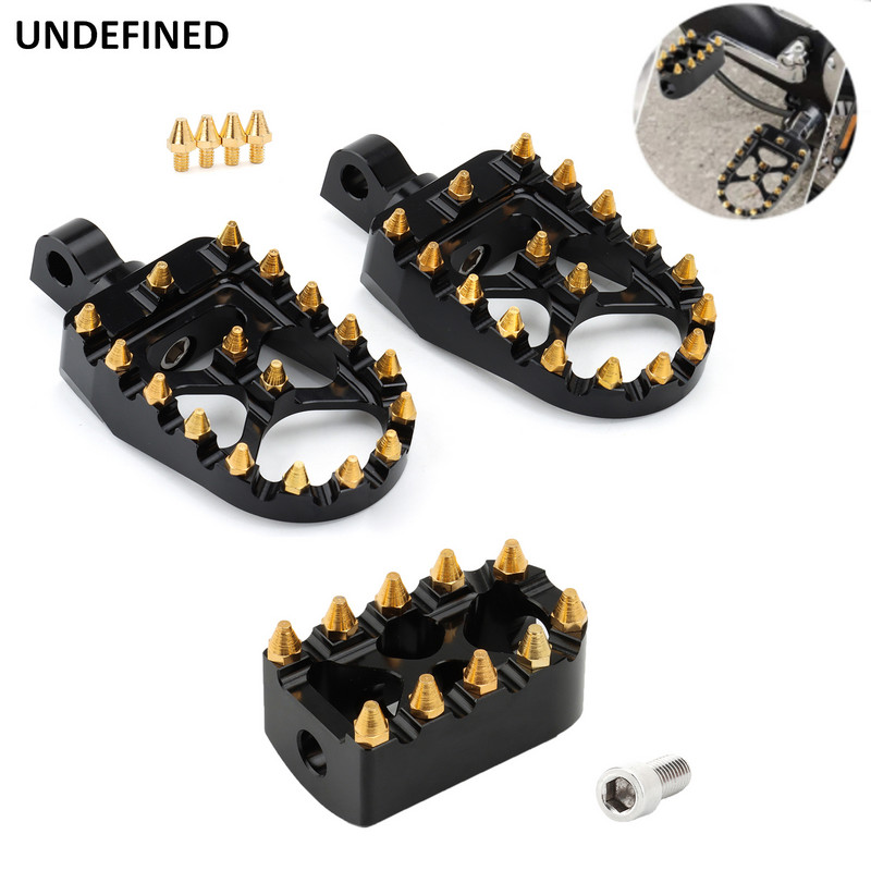 Motorkerékpár lábtartók MX széles, zsíros lábtartók pedálok váltókarokkal Harley Sportster XL 883 1200 Dyna Street Bob Bobber Custom