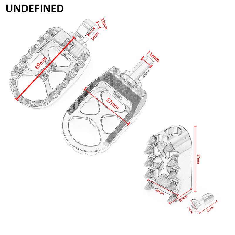Motorkerékpár lábtartók MX széles, zsíros lábtartók pedálok váltókarokkal Harley Sportster XL 883 1200 Dyna Street Bob Bobber Custom
