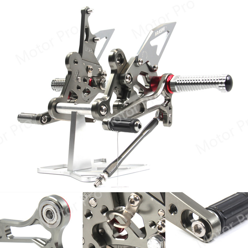 Reguliuojamos pėdų atramos, skirtos SUZUKI GSR 750 2011 - 2017 Motociklų Priedai Kojos Kaištis Rearsets Pedalas GSX-S750 GSXS750Z 2015 - 2021 m.