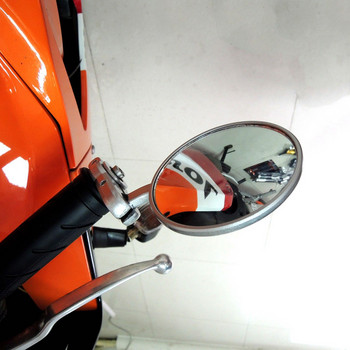 Πλαϊνός καθρέφτης οπίσθιας όψης 1 ζεύγους 7/8 ιντσών γενικής χρήσης στρογγυλό τιμόνι στο τέλος της μοτοσυκλέτας