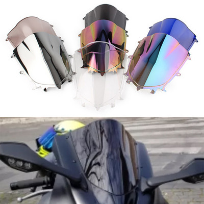 Čelné sklo pre Yamaha YZF R6 600 R7 700 YZFR6 YZFR7 2017-2022 Dvojité bublinové čelné sklo, príslušenstvo pre motocykle, deflektor kapotáže