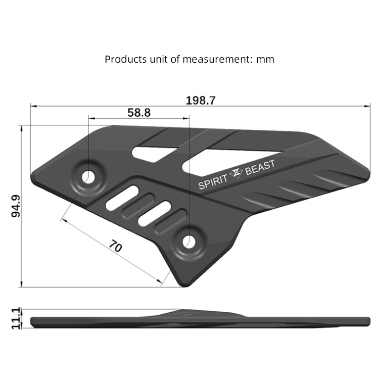 Motorkerékpár lábvédő lemez első lábtartó konzol lábpedál csap CFMOTO 450SR-hez