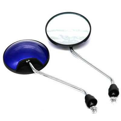 LMoDri univerzális kerek motorkerékpár visszapillantó tükrök Moped robogó motorkerékpár oldalsó tükör 8 mm 360 fokos konvex