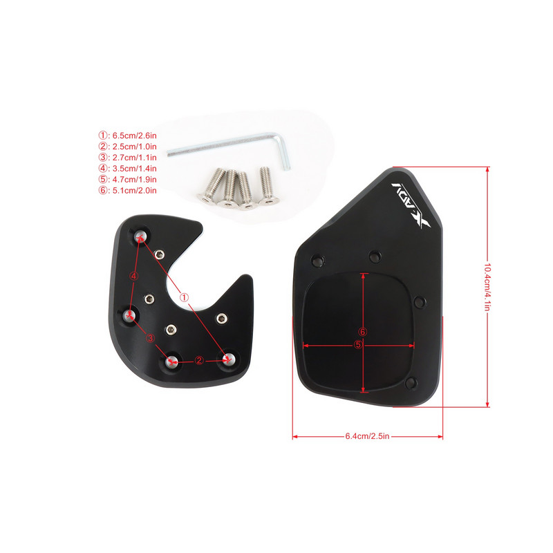 HONDA NC750X NC 750X NC750 X NC700X 2014-2023 motorkerékpár-támasztó láb oldalsó állvány hosszabbítóhoz, nagyító alátéttartó lemez