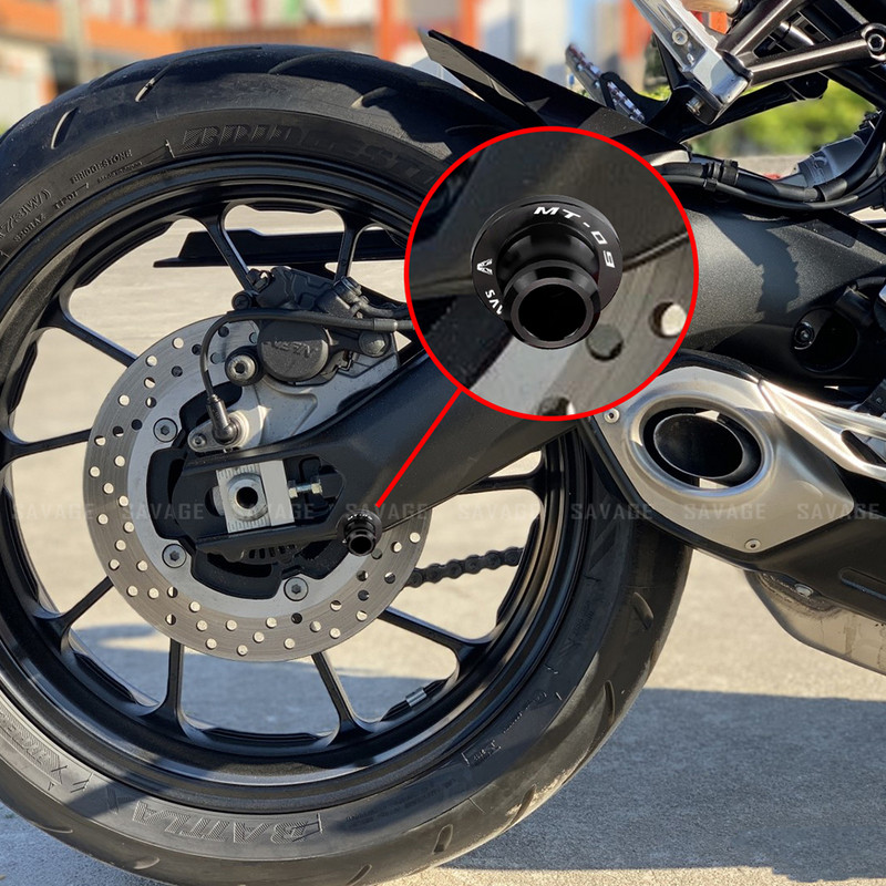 Lengőkaros orsók csúszkája YAMAHA MT09 MT10 MT25 MT03 FZ09 FZ10 motorkerékpár tartozékokhoz CNC állvány csavarok MT 09 10 MT-25 03