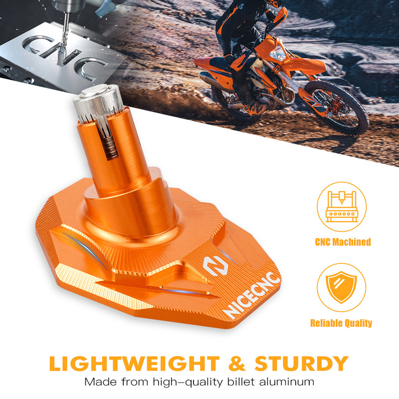 NICECNC Kickstand oldalsó állvány + rugókészlet KTM 125 250 350 450 500 EXC EXCF XC XCW XCF XCFW TPI SIX DAYS 2017-2022 79003023044-hez