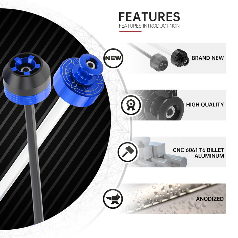 Lengőkar orsók Állványok Csavar YAMAHA MT07 FZ07 XSR 700 14-2022 YZF R7 2021 motorkerékpár hátsó kerék tengely ütközési csúszkája MT FZ 07