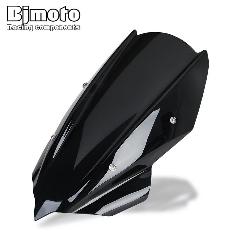 Čelné sklo na motocykel BJMOTO pre Kawasaki Z250 Z400 2019 2020 s montážnym držiakom