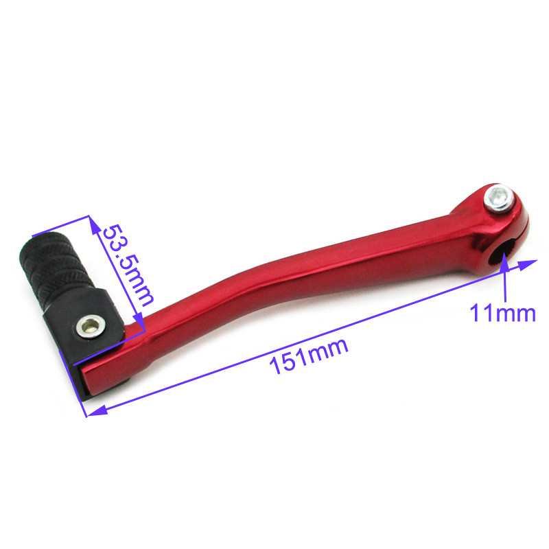 Skladacia radiaca páka 11 mm pre čínske pitbiky CRF50 CRF70 YCF SSR Braaap 50 70 90 ccm 110 ccm 125 ccm 140 ccm 150 ccm 160 ccm