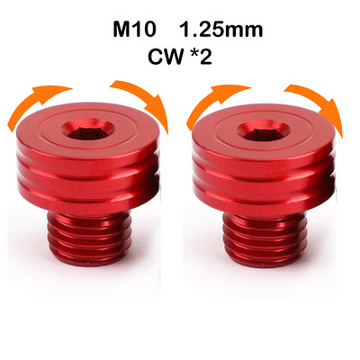 Az Ön boltja Univerzális M10 1,25 mm-es tükörlyuk dugók csavar BMW R1200GS S1000R s1000xr Suzuki SV650-hez Honda Motor Parthoz