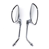 8 mm-es 10 mm-es hátsó nézet oldalsó tükör motorkerékpár visszapillantó tükör ovális fényvisszaverő szöge állítható tükrök módosított tartozékok Dropship