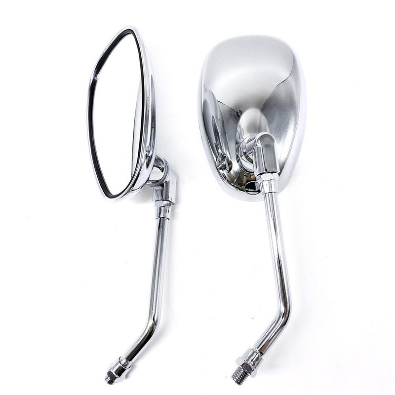 8 mm-es 10 mm-es hátsó nézet oldalsó tükör motorkerékpár visszapillantó tükör ovális fényvisszaverő szöge állítható tükrök módosított tartozékok Dropship