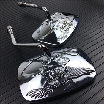 Μοτοσικλέτα Τροποποιημένοι μεταλλικοί καθρέφτες Eagle για Harley Sportster XL 883 1200 Fat boy V-Rod Softail Dyna Touring Road King