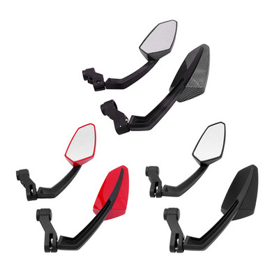 1 pár 8/10 mm čiernych univerzálnych motocyklových spätných zrkadiel z uhlíkových vlákien, spätné zrkadlá na motokros, bočné zrkadlo na motorku a skúter