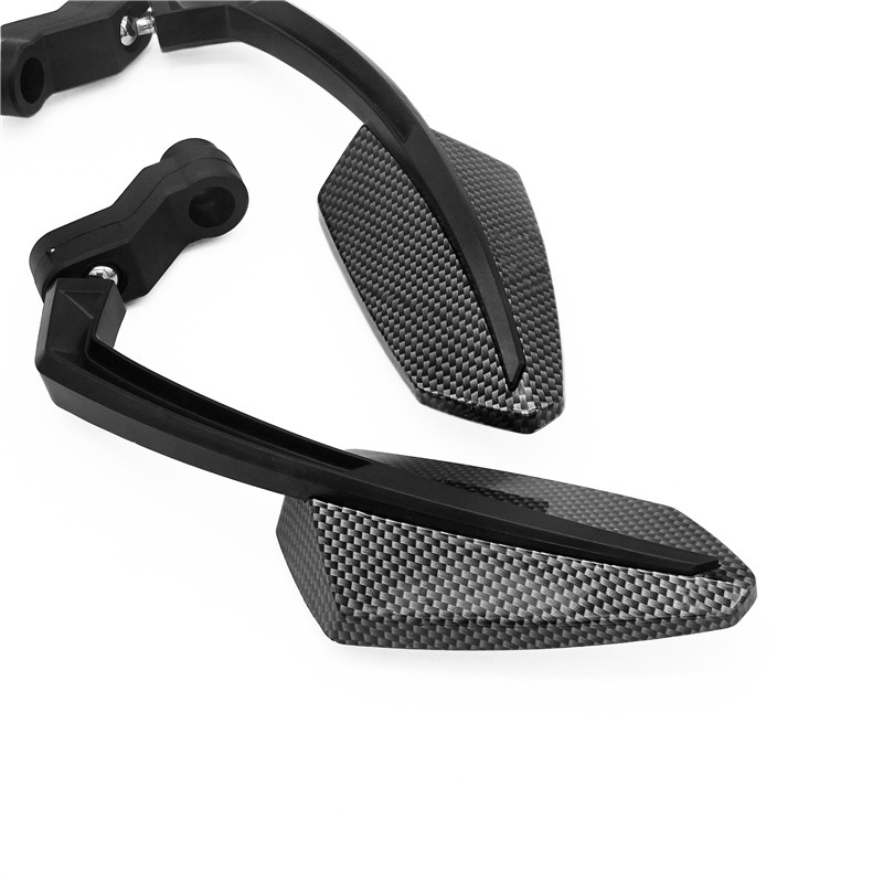 1 pár 8/10 mm-es fekete szénszálas stílusú univerzális motorkerékpár tükrök motocross visszapillantó tükrök motoros robogó oldalsó tükör