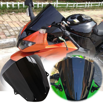 Мотоциклет ZX6R предно стъкло предно стъкло двоен балон дефлектор за вятър за Kawasaki Ninja ZX-6R 636 ZX 6R ZX636 2009-2019 2020 2021