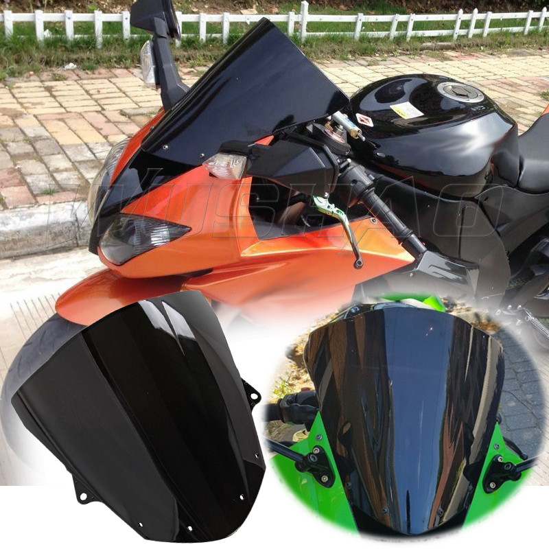 Čelné sklo pre motocykel ZX6R, dvojitý bublinový deflektor vetra pre Kawasaki Ninja ZX-6R 636 ZX 6R ZX636 2009-2019 2020 2021