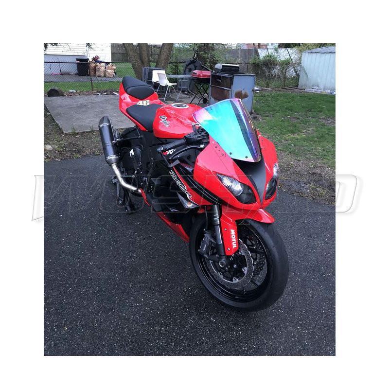Čelné sklo pre motocykel ZX6R, dvojitý bublinový deflektor vetra pre Kawasaki Ninja ZX-6R 636 ZX 6R ZX636 2009-2019 2020 2021