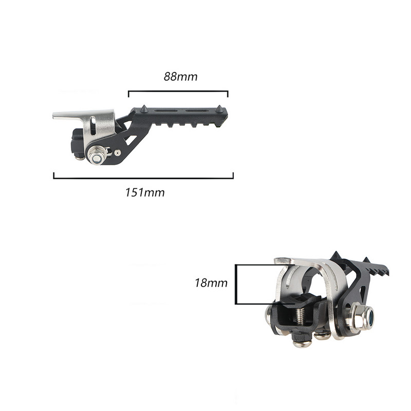Pre motocykle Honda CRF1000L Africa Twin CRF 1000 L, predné stupačky, skladacie svorky na stupačky 22-25 mm pre Tiger Explorer
