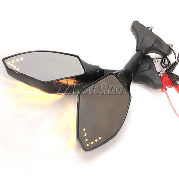 A Pari МОТОЦИКЛЕТ LED ОГЛЕДАЛА ЗА ПЪТНИК за Honda CBR 600 F3 F4 F4i CBR1000 RR CBR900 929 954 CBR1000 CBR900RR