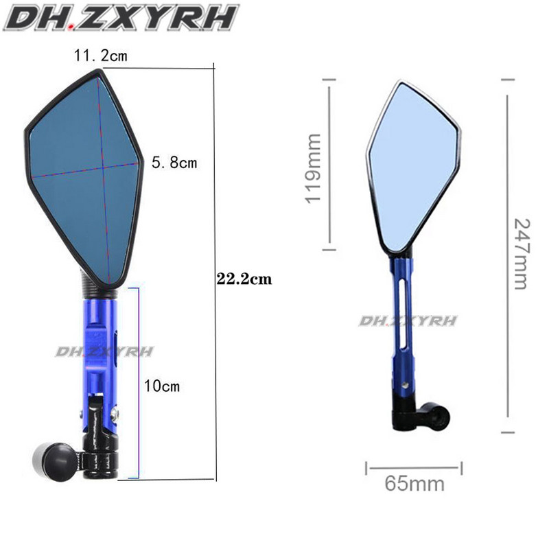 Veľkosť závitu 10MM 8MM Motocyklové spätné zrkadlo CNC bočné zrkadlá pre Yamaha TMAX 500 530 TMAX530 SX/DX TMAX560