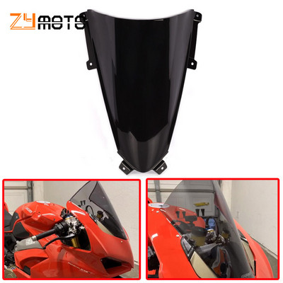 Skirtas Ducati Panigale V2 955 V4R V4S V4 R / S Corse 2018 2019 2020 2021 motociklo dvigubo burbulo priekinio stiklo priekinio stiklo ekranas