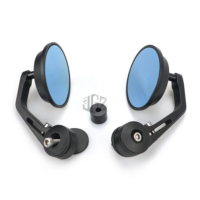 Spätné zrkadlá na okrúhle riadidlá motocykla, modré sklo pre Vespa GTS Sprint Primavera 150 300 125 250 LX GTV LXV
