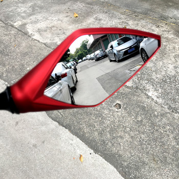 2 τεμάχια/Ζεύγος φλας LED μοτοσικλέτας Καθρέπτης οπισθοπορείας Scooter E-bike Καθρέπτες πίσω όψης Πίσω πλευρικός κυρτός καθρέφτης 10mm