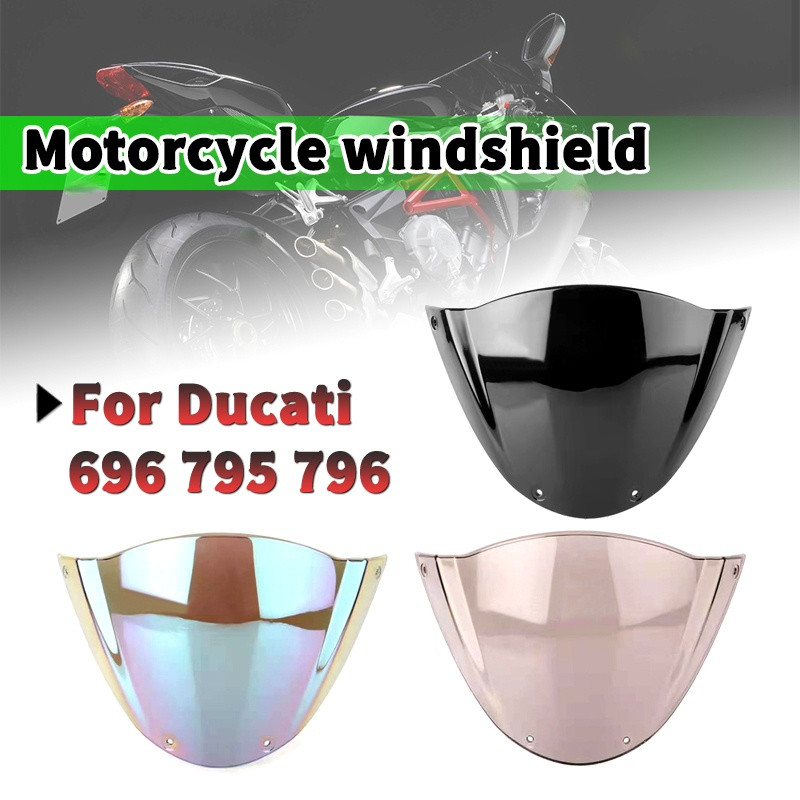 1 db Motorkerékpár Sport Szélvédő Fejvédő Szélvédő Deflektor Viser Viser Ducati Monster 696 796 1100 1100S