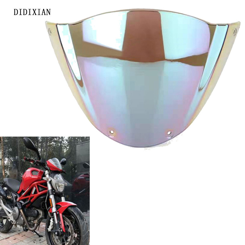1 db Motorkerékpár Sport Szélvédő Fejvédő Szélvédő Deflektor Viser Viser Ducati Monster 696 796 1100 1100S