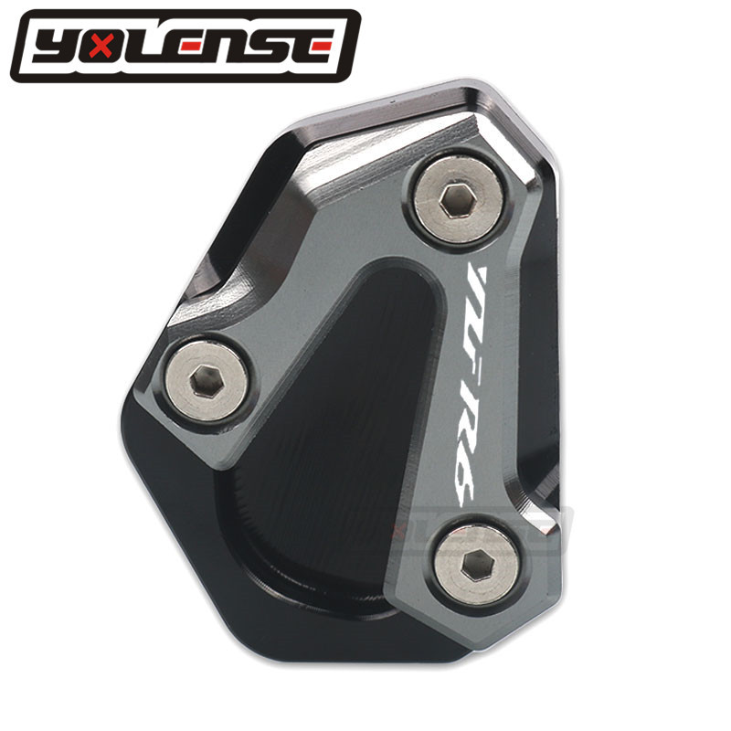 Motorkerékpár CNC kitámasztó láb oldalsó állvány hosszabbító pad tartólemeze nagyító állvány YAMAHA YZF-R6 YZF R6 YZFR6 2006-2016 2015 számára
