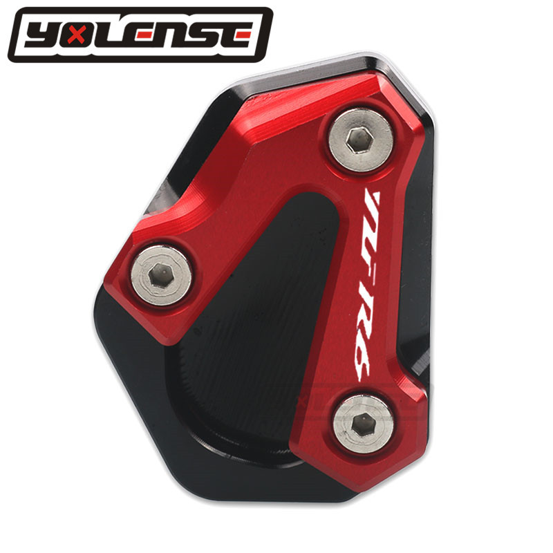 Motorkerékpár CNC kitámasztó láb oldalsó állvány hosszabbító pad tartólemeze nagyító állvány YAMAHA YZF-R6 YZF R6 YZFR6 2006-2016 2015 számára