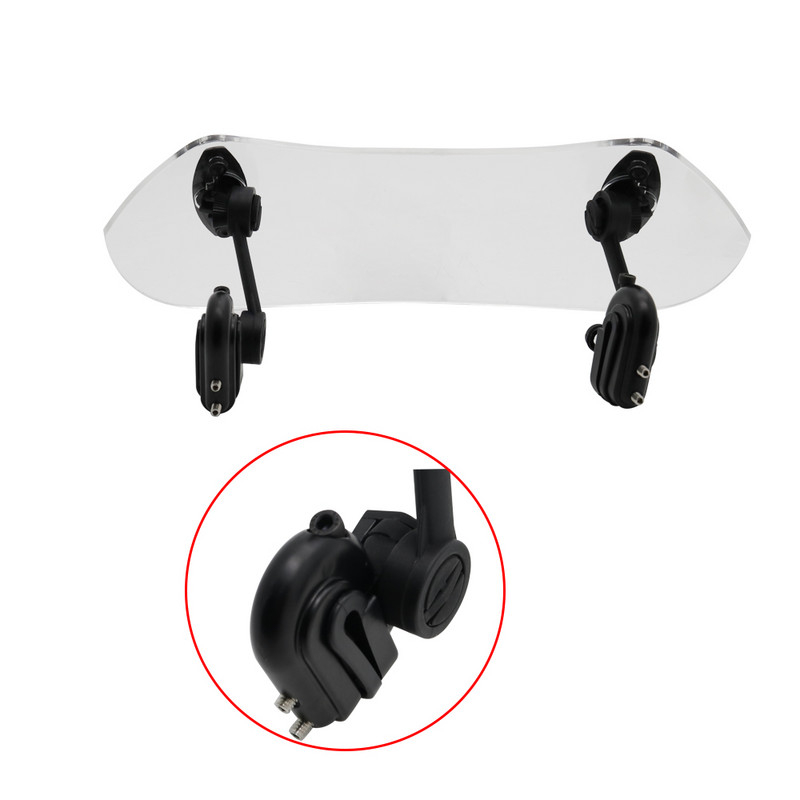 Univerzálny nastaviteľný klip na čelné sklo motocykla, spojler Windsn, deflektor pre BMW, Honda, Suzuki, Yamaha, Kawasaki