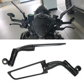 Oglinda retrovizoare universală cu aripă de vânt pliabilă rotativă pentru motocicleta Kawasaki Z1000 Z900 Z800 Z750 Z650 Z400