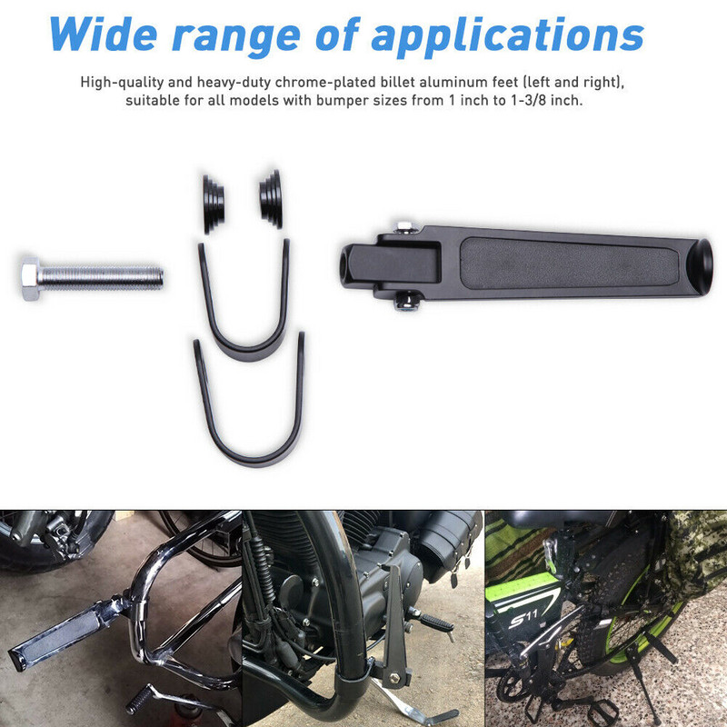Motorkerékpár Highway lábtartók 1"-1-1/4" motor ütközésgátló lábtartó Harley Road King Street Glide Dyna motorvédő lábtartókhoz